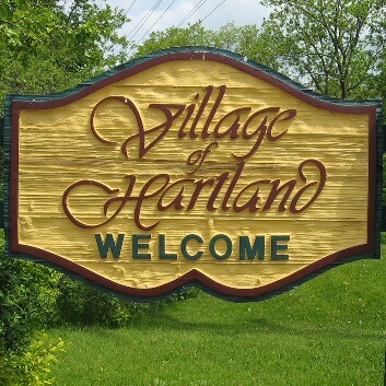 Village of Hartland - sign